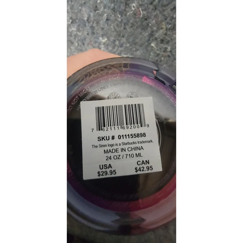 Starbucks 2024 Limited Edition‎ UFO Theme Mushroom Top Tumbler Glow In The Dark